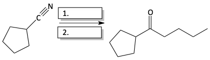 ketone from nitrile problem