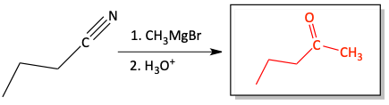 amine nitrile reaction problem answer