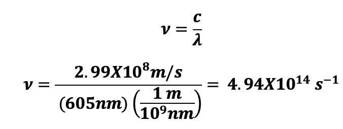 Wavelength energy problem UV-Vis