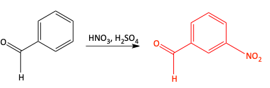 Nitration of benzaldehyde answer