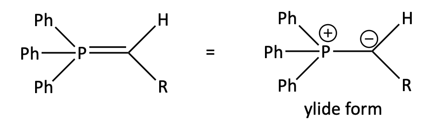 Wittig reaction ylide form