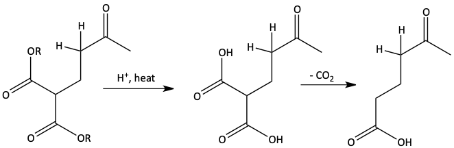 Decarboxylation of Michael Addition