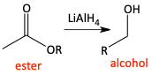Reduction of ester