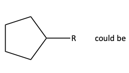 R group on alkane