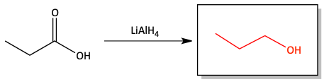 Reduction to form alcohol problem answer