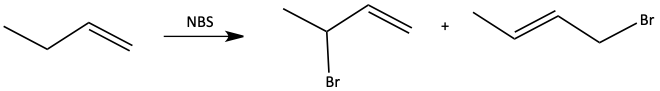 butene with NBS