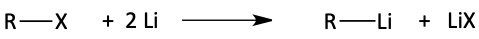 halide to organolithium