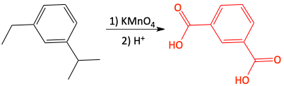 Answer to oxidation of alkyl benzene problem