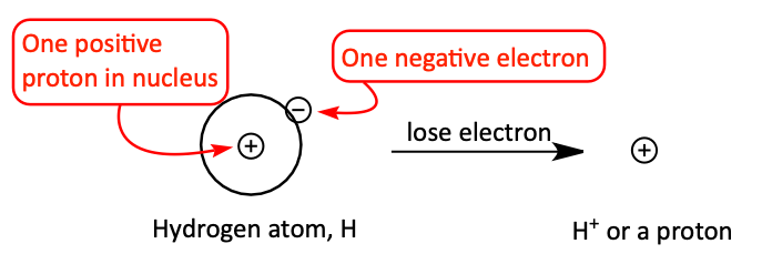 Why H+ is called a proton