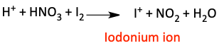 formation of iodonium ion