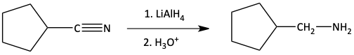 nitrile reduction to primary amine