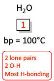 Hydrogen bonding boiling point problem