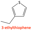 Naming thiophene problem answer