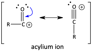 acylium ion resonance