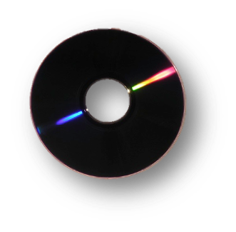 CD with light bouncing off of it