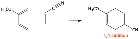 Diels-Alder Regiochemistry 1,4-addition