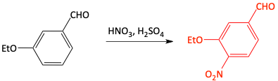 Nitration of disubstituted benzene answer