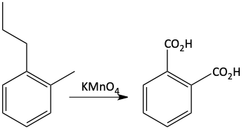 KMnO4 oxidation of alkyl benzene for form benzoic acid