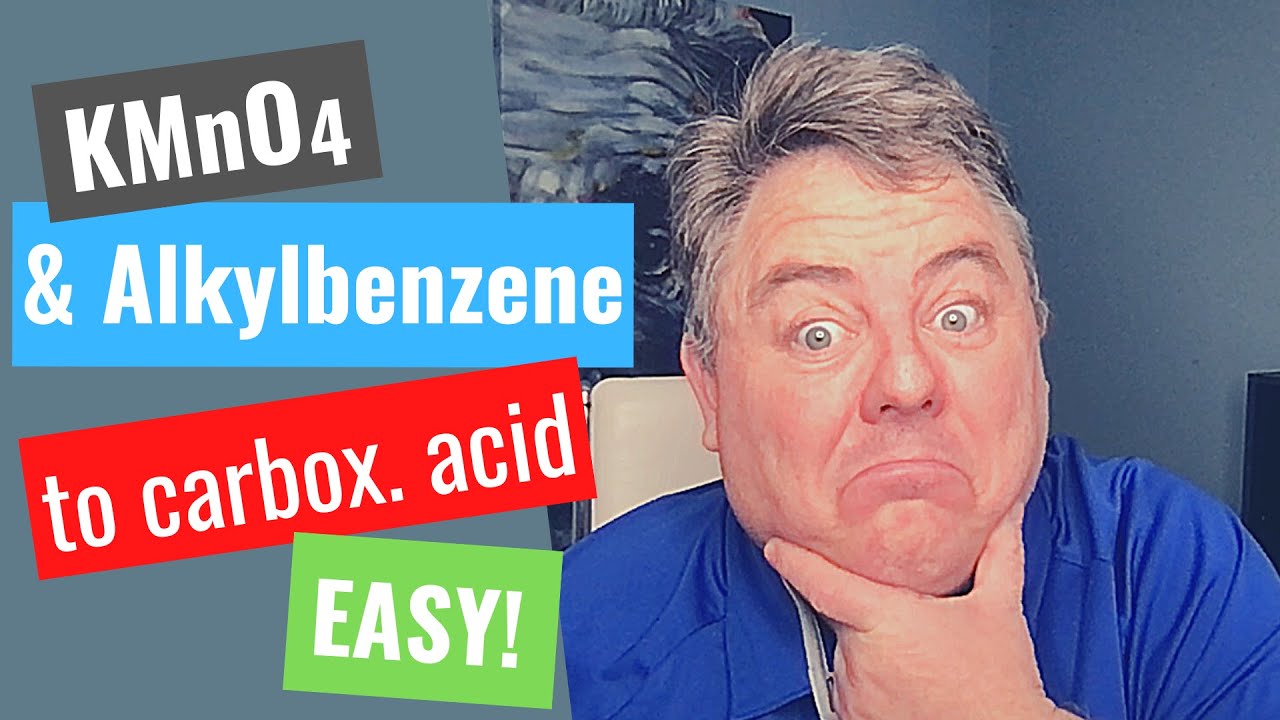 Link to video of KMnO4 oxidation of alkylbenzene to form benzoic acid