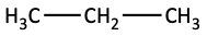 Propane structural formula