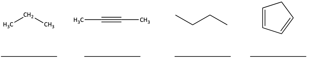saturated or unsaturated alkane problem