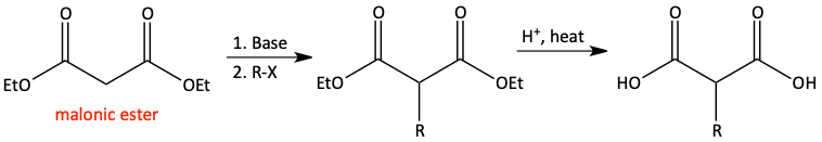 Malonic ester synthesis