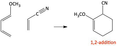 Diels-Alder Regiochemistry 1,2-addition