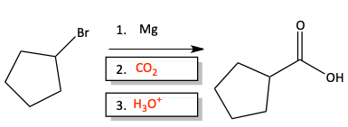 Carboxylic acid from ketone problem answer