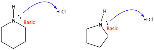 amine ring basicity