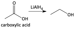 Carboxylic acid reduction to alcohol