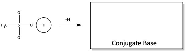 Conjugate base problem