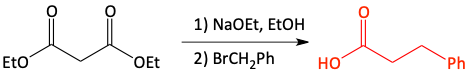 acetoacetic acid and malonic ester synthesis problem answer