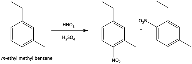 Nitration of dialkyl benzene