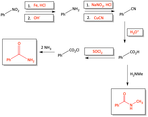 amine nitrile reaction problem answer