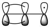 pi orbitals of allylic radical