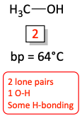 Hydrogen bonding boiling point problem